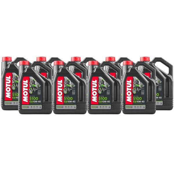 Set 9 Buc Ulei Motor Motul 4T 5100 10W-40 Ester MA2 4L 104068